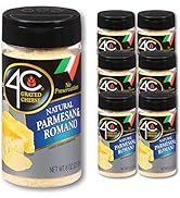4C Grated Parmesan Romano Cheese Cannisters, 6 Pack, All Natural Premium, No Preservatives, Perfe...