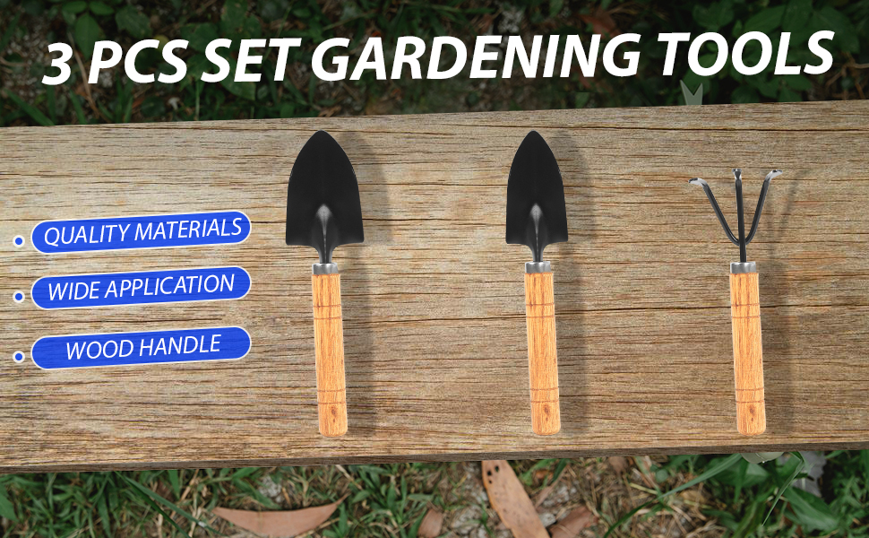 3 pcs set gardening tools