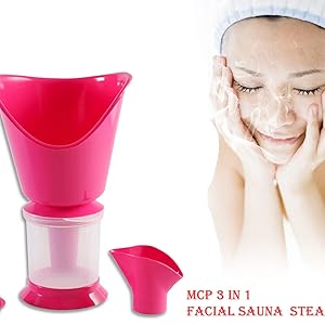 Steam 3 in 1 Vaporizer, Steamer for cough ,steam nose inhaler and facial vaporizer