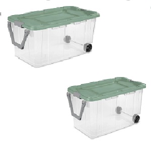【新品】RAIN OR SHINE SOFT CONTANER L 40L Amazon.com - Storage Bin 40 Gallon 160 Qt Wheeled Industrial