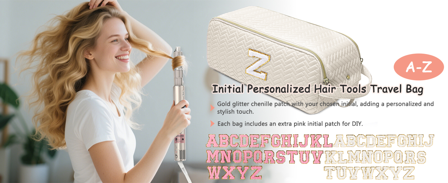 Initial Personalized Hair Tools Travel Bag