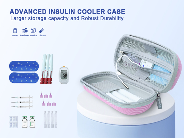 airis付DHBerry 0.5ml最高品質CBP CRDP CRDH88 Amazon.com: Krypthos Insulin Cooler Diabetes Travel Case