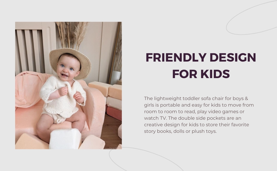 WONDER SPACE FOAM COUCH BED FOR TODDLER