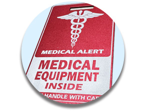 Medical Equipment Luggage Tag