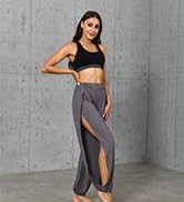Side split modal pants