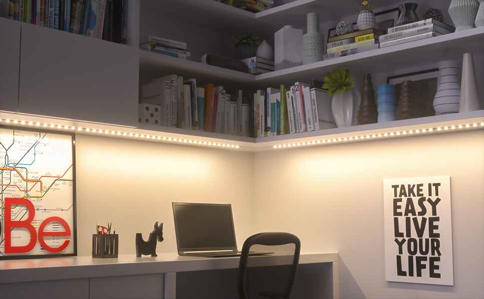 WOBANE Under Lighting Kit,Flexible 4 * 50cm LED Strip Lights