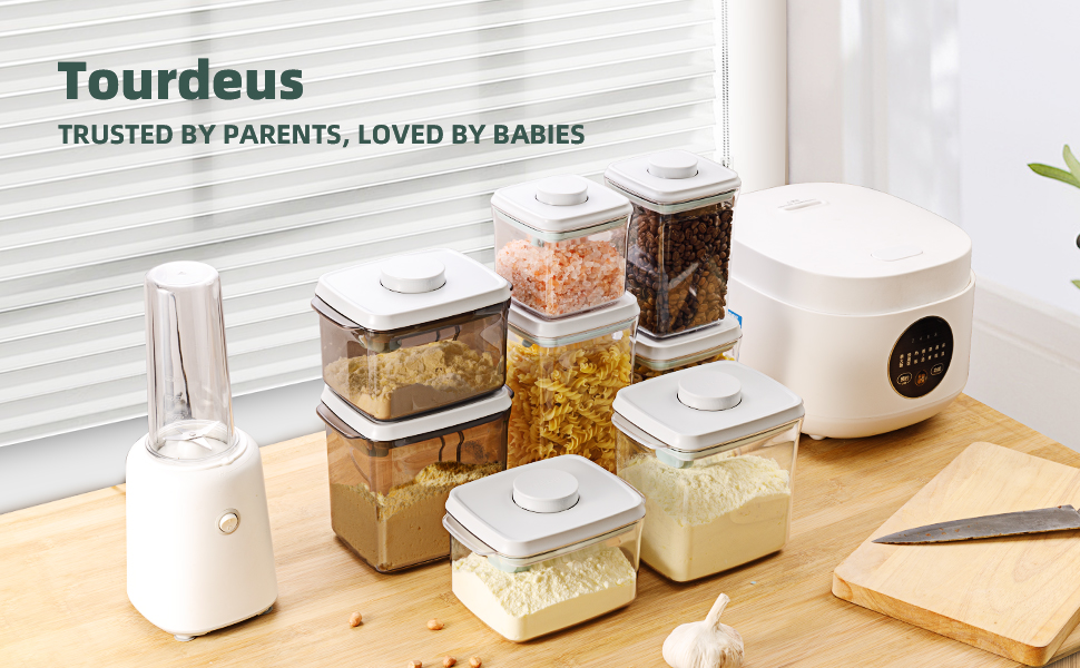 Tourdeus Airtight Formula Container Pop Up Milk Powder