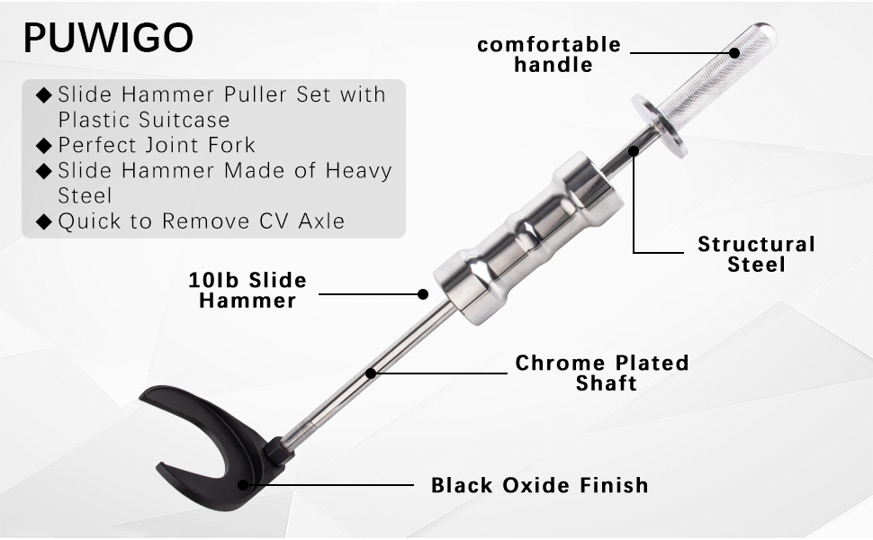 PUWIGO Inner CV Joint Puller Slide Hammer Front Wheel Drive