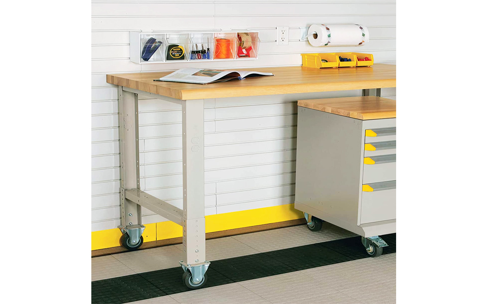 Garage Tek Slatwall Bins 6 Compartment Tip Storage Bins w/Wall Mount Bracket 35/