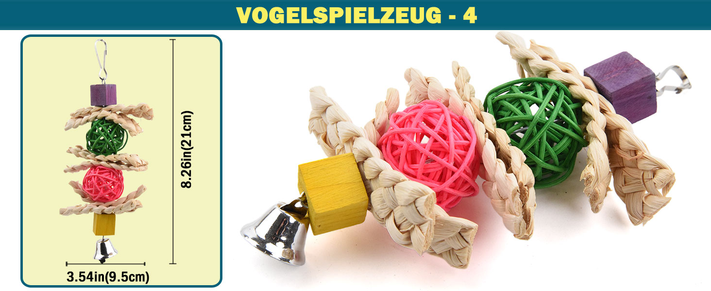 Wellensittich Spielzeug
