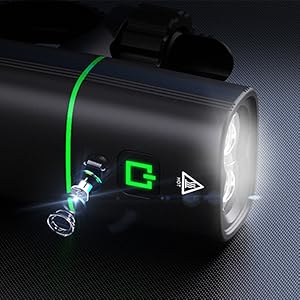 Amazon | 自転車 ライト 光センサー搭載 大容量2600mAh 1200