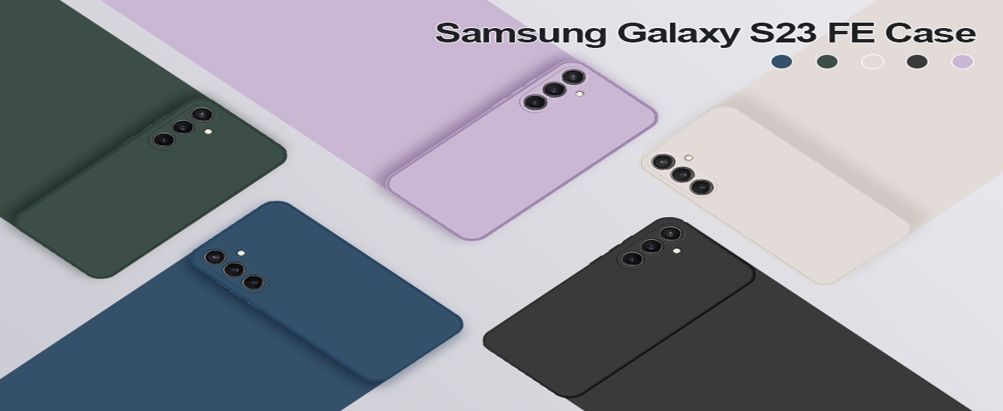 Samsung Galaxy S23 FE, Silky-Soft Touch Full-Body Protective Phone Silicone Case, 