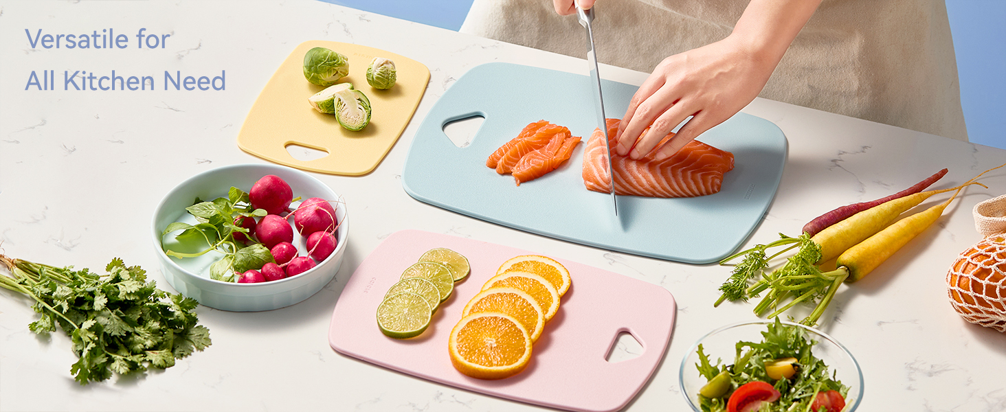 versatile for all kitchen needs, dedicated use for meat, veggie and fruits.