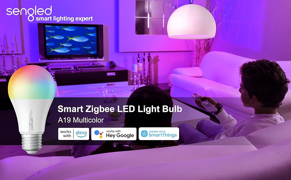 Sengled Alexa Light Bulb, Zigbee Bulb Smart Hub Required, Works with