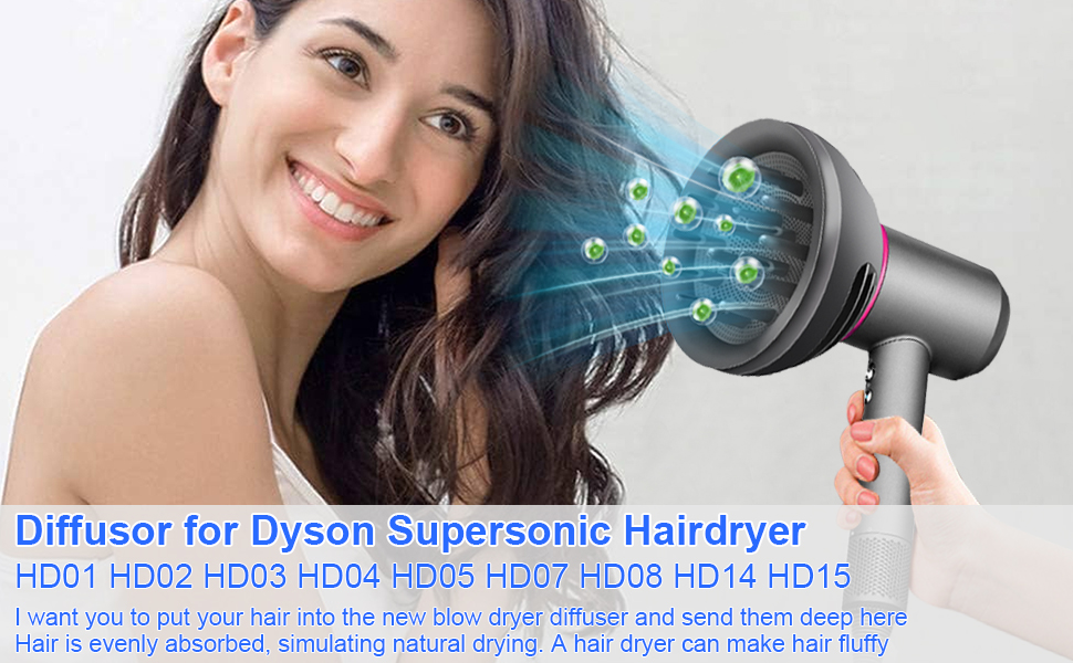 Jegehoyo Nieuw geüpgradede diffuser haar voor Dyson Supersonic serie haardroger