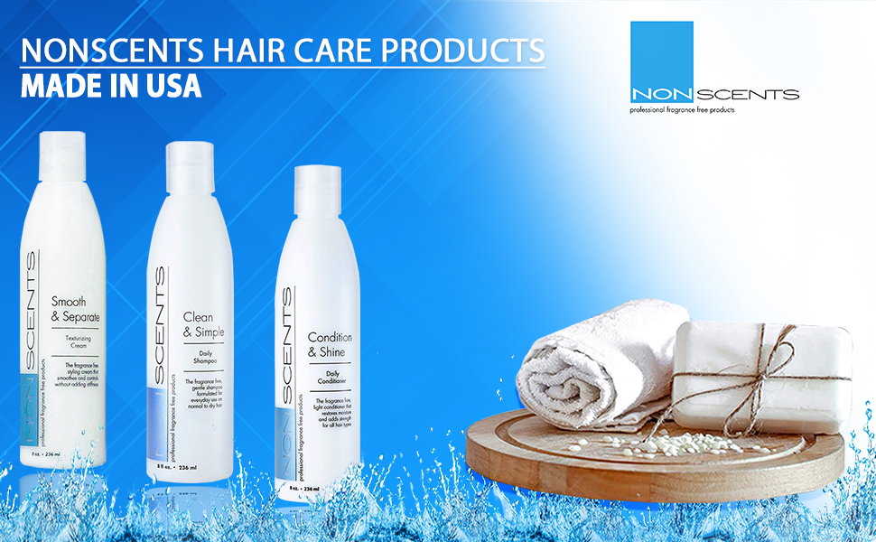 Nonscents Shampoo and Conditioner SetTruly Unscented & Fragrance Free, Great