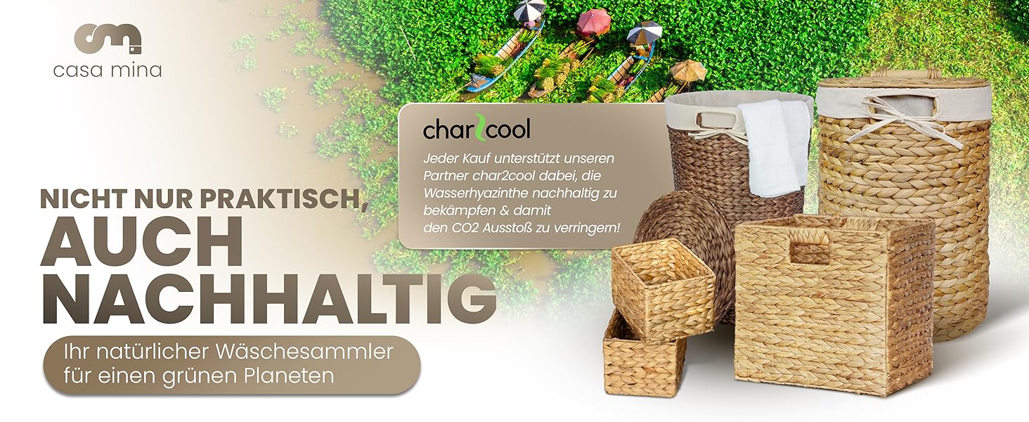 Nachhaltige, natürliche Wäschesammler