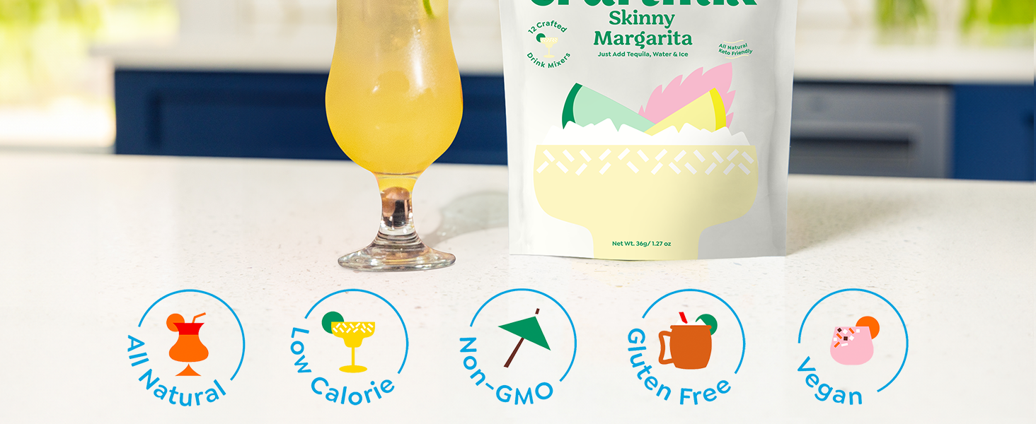 Craftmix Skinny Margarita Cocktail Mixers Makes 12