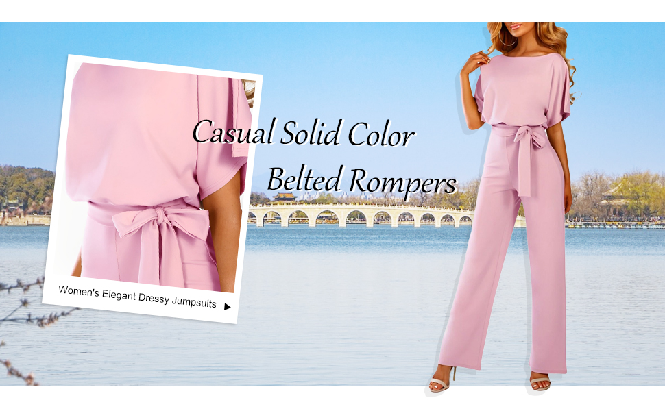 Amazon.com: Lainuyoah Jumpsuits For Women Elegant Loose