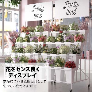 ディスプレイ＊什器＊フラワースタンド Amazon.co.jp: 多段植物プランタースタンド屋内、屋外折りたたみ