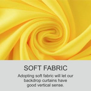 yellow backdrop for decoration