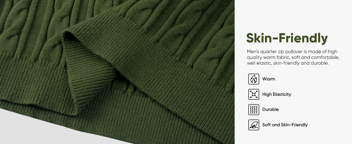 JMIERR Men's Quarter Zip Pullover