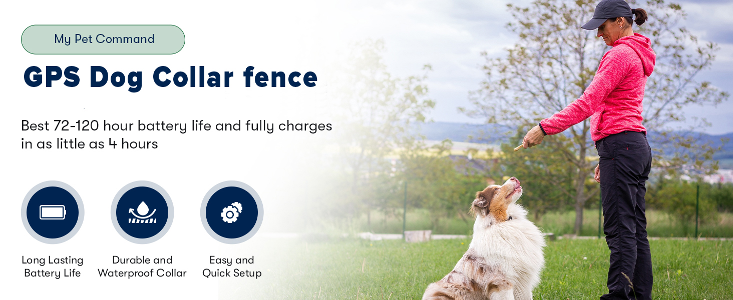 My Pet Command GPS Wireless Electric Dog Collar Fence