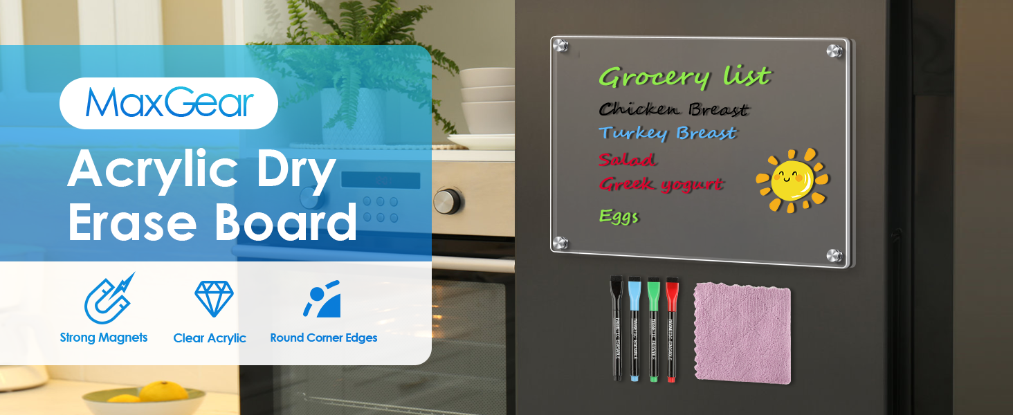 acrylic dry erase bord