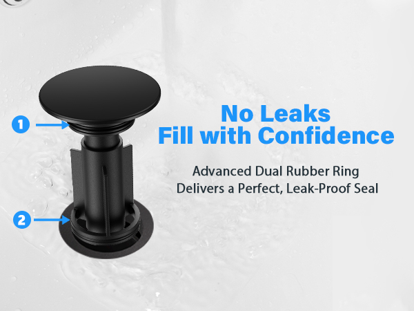 Bathroom Sink Drain Pop-up Bathroom Sink Stopper Vanity Vessel Hair Catcher Anti-Clog Strainer