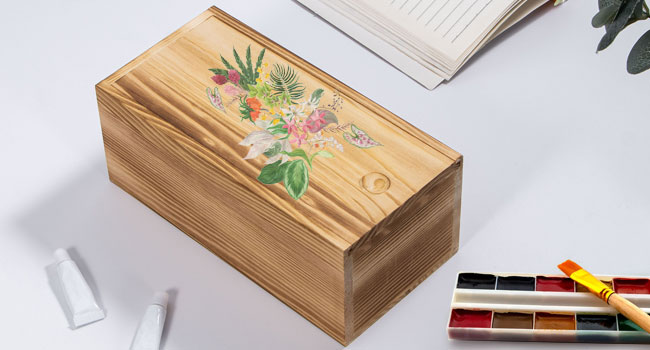 U.S.A ヴィンテージ 木箱 vintage wooden box Vintage Wooden Box Metal Lined Watertight Hinged Lid Rustic
