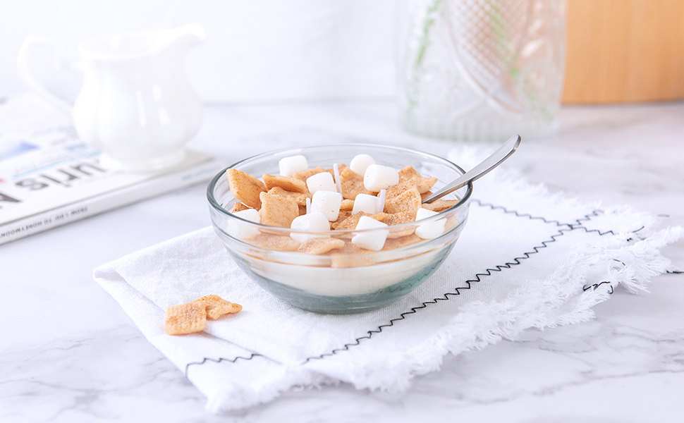 Funny Cinnamon Cereal Bowl with Metal Spoon Scented Soy Candle Morning Ritual Gift Amazon.ca Home