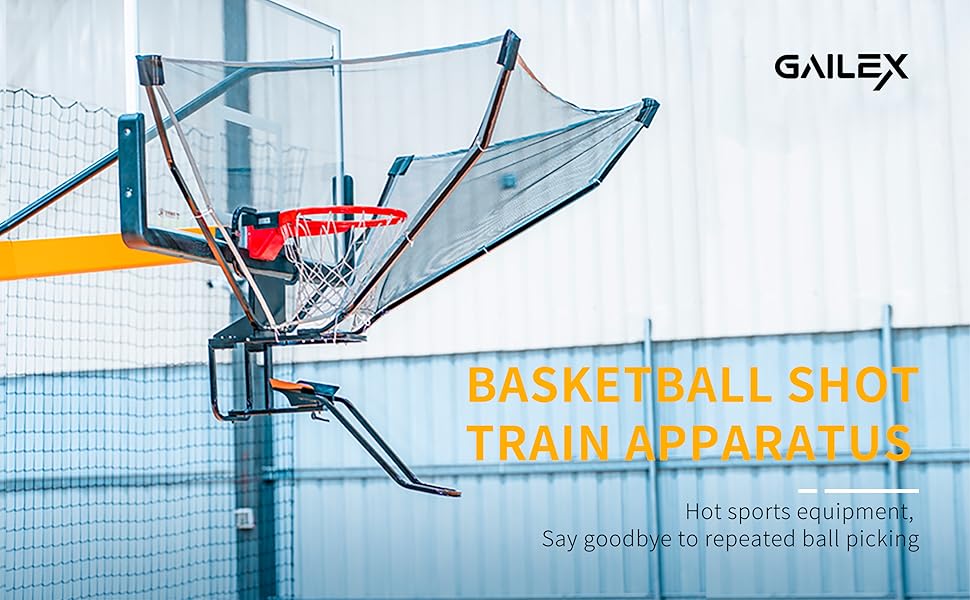 GAILEX Basketball Return Net with Ball Hoop & Backboard