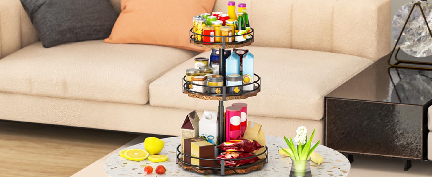 3-Tier Lazy Susan Organizer