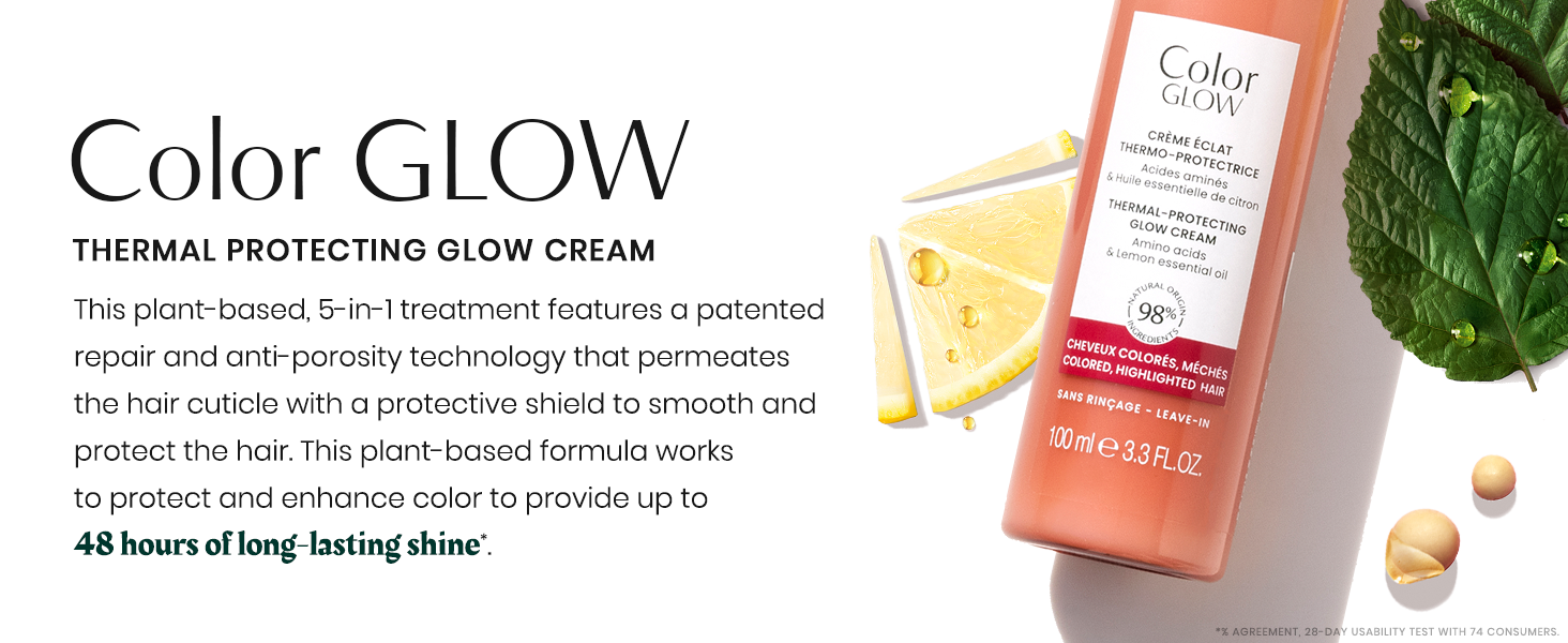 color glow thermal protecting glow cream