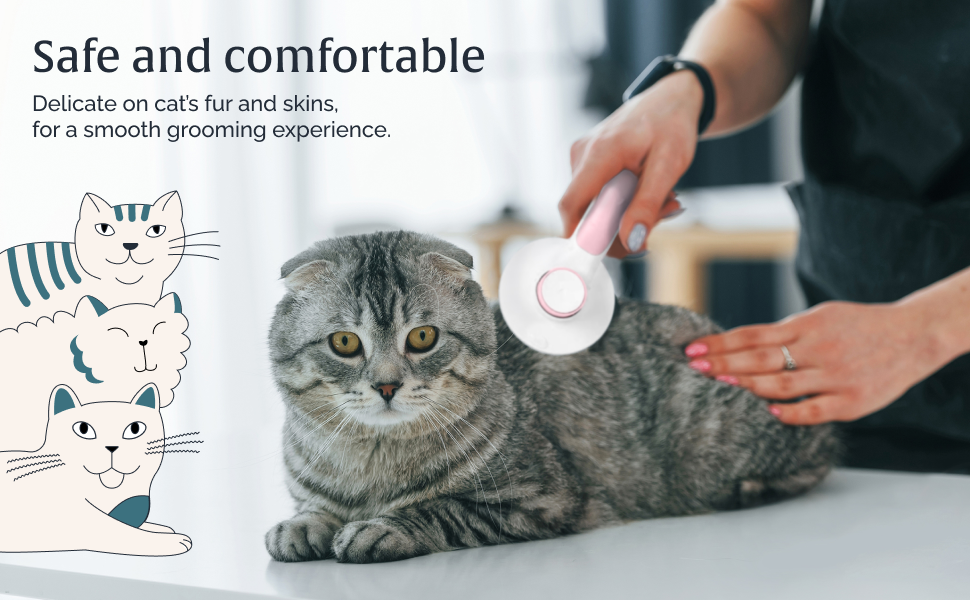 Hepper Deshedding Cat Brush For Shedding Your Cat or Kitten