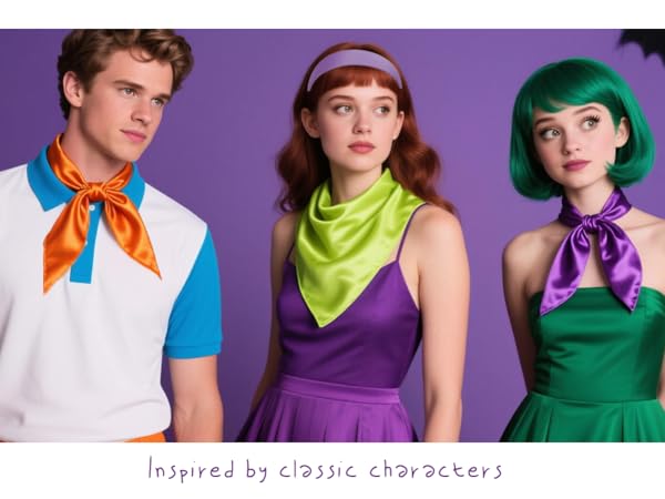 Amazon.com: Daphne Costume Women's Chiffon Ribbon Neck