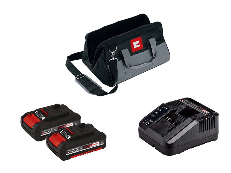 Einhell Power XChange 18V Cordless Drill And Impact Driver Set