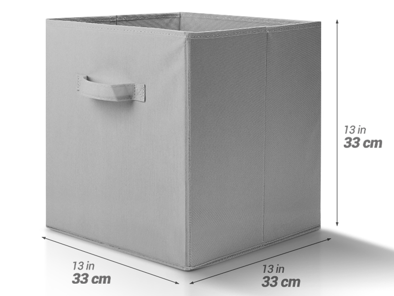 Fasiner Extra Large Storage Boxes 33 x 33 x 33 cm, Set of 4 Foldable
