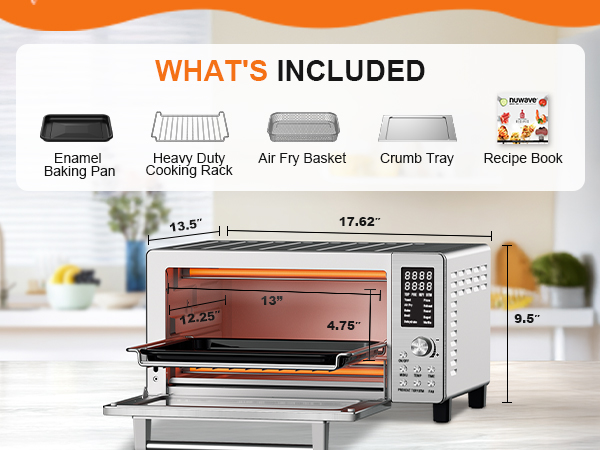 Amazon.com: Nuwave Bravo Pro Smart 21QT Toaster Oven Air