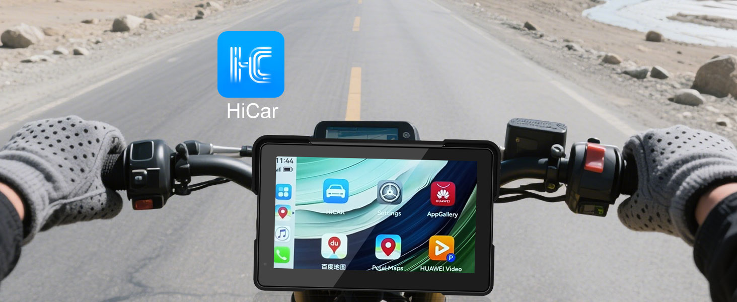 YZW MT700 Motorcycle Carplay YZW Carplay Pantallas Para Carro Con Bluetooth Pantalla Para Moto GPS