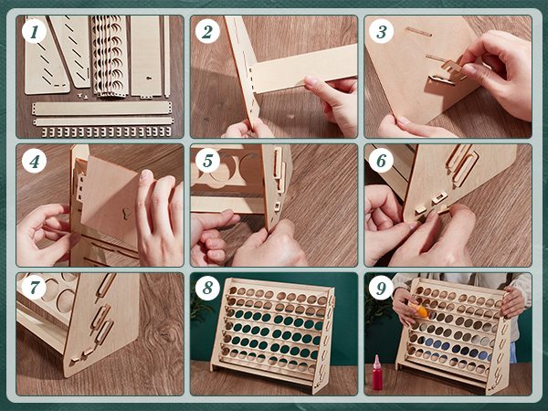 置物 Lime Amazon.com: PH PandaHall Paint Rack Organizer with 54 Holes
