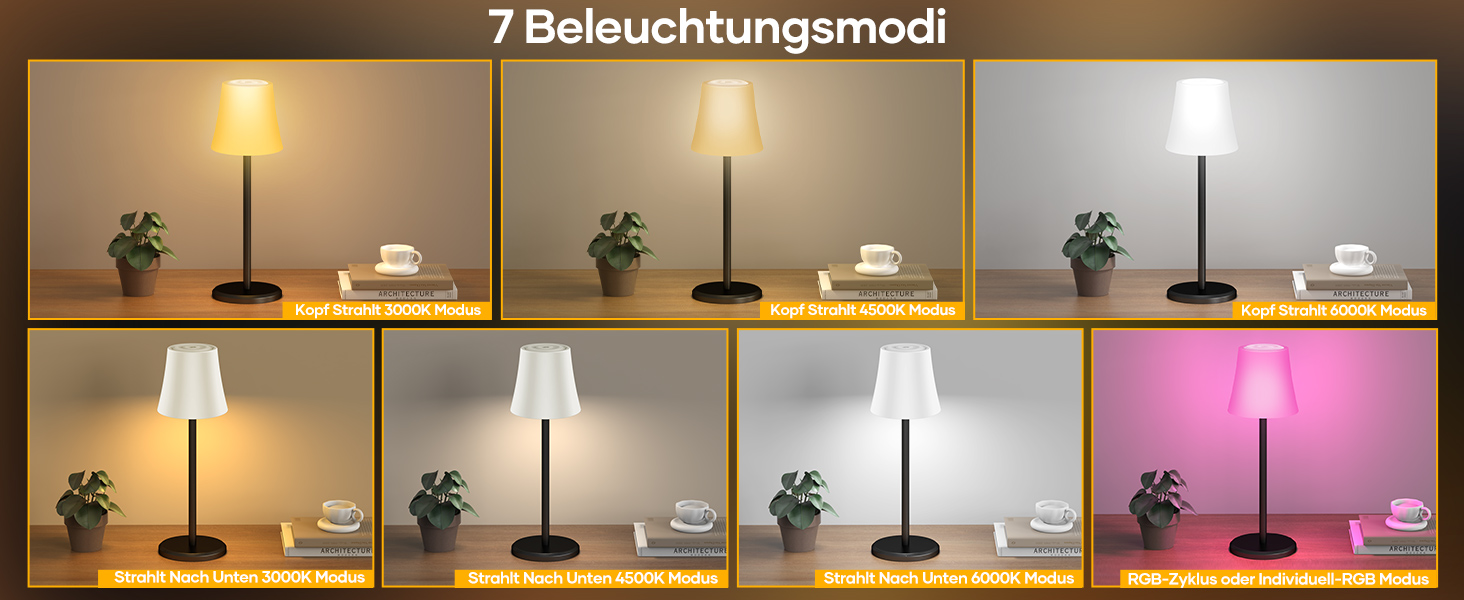 Tischlampe Kabellos