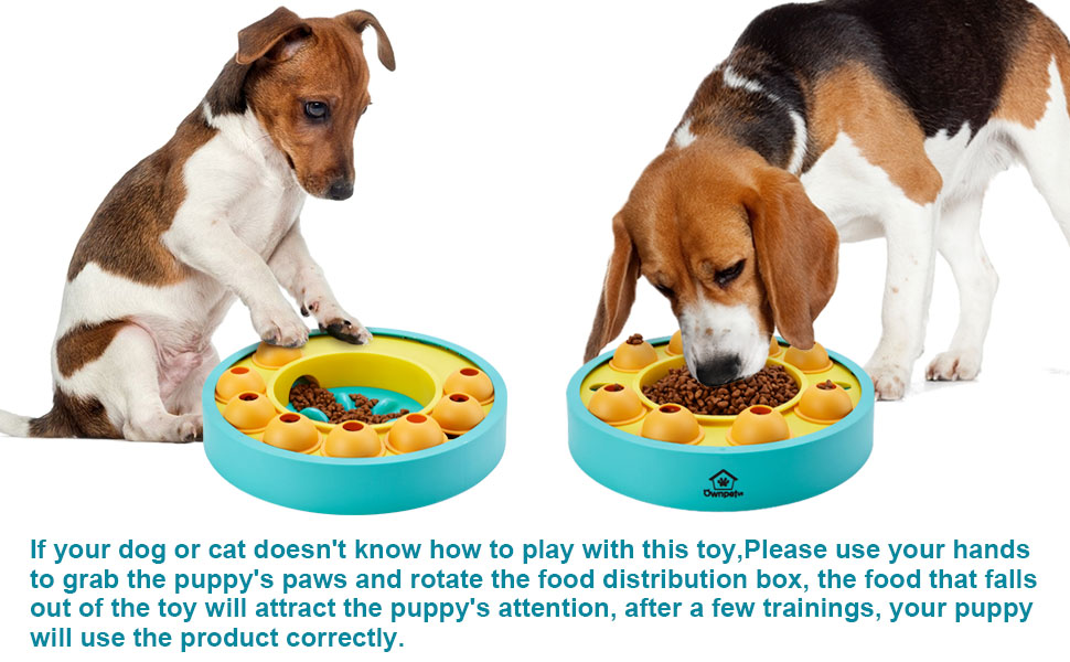 Ownpets Dog Puzzle Toy, Interactive Dog Food Puzzle Slow Feeder Treat