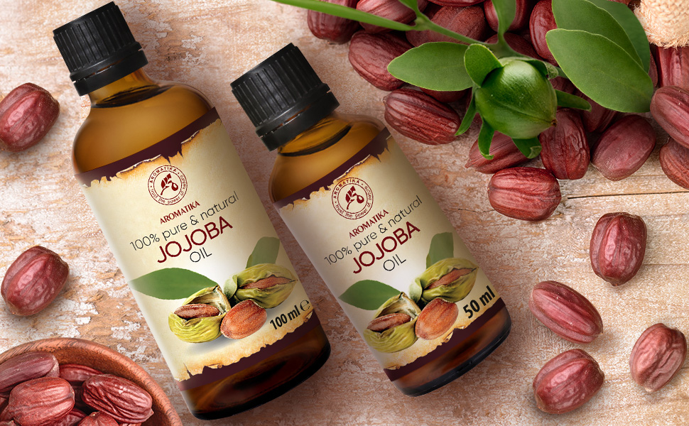 Jojobaöl Gold Glasflasche - Basisöl - Pflegegold - Körperöl - Gesicht - Körper - Haare - Massage 