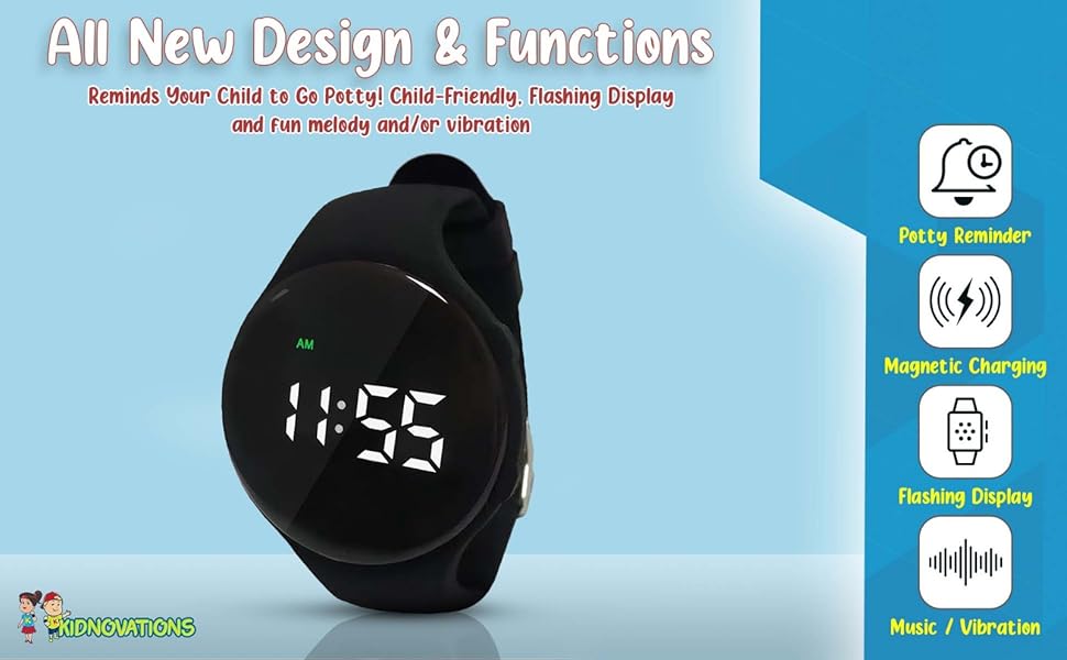 Kidnovations Premium Button Potty Training Watch Toilet
