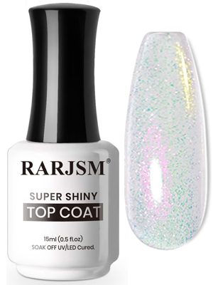 pearlescent gel nail polish top coat