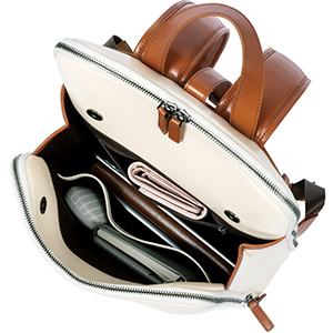 Leather Laptop Backpack Purse
