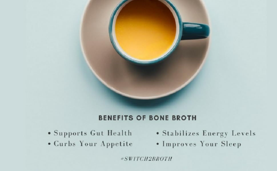 Siip Chicken Bone Broth Packets, 25 Packets 8g Protein Keto & Paleo