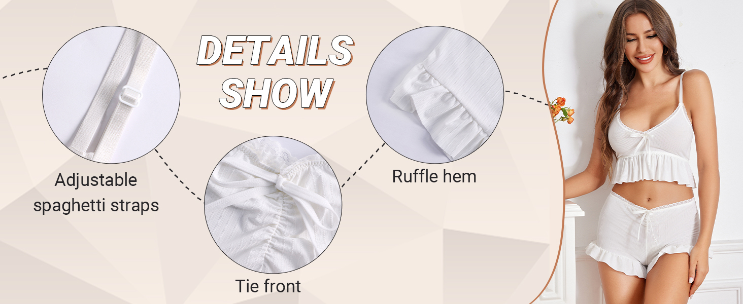 2 Piece Lingerie Set Pajama Sets