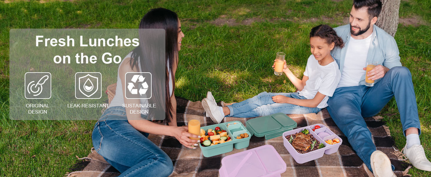 Caperci All-In-One Salad Lunch Container Set for Adults